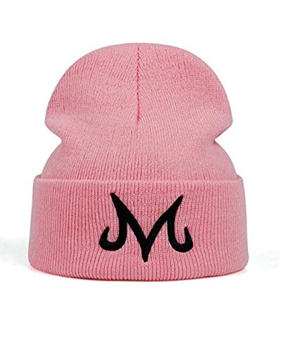 Jun New Brand Majin Buu Winter Hat Cotton Knitted Hat Knitted Beanie Hat for Pink Black (Blackwhite)