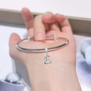 TGLS Letter K Initial Charms With Heart for Mom Sister Grandma Gifts Compatible With Pandora Charms Bracelets