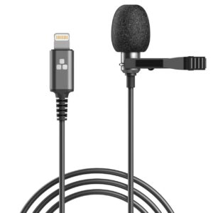 GALVANOX USB-C Microphone, Clip On Lavalier Omnidirectional Mic (Lightning)