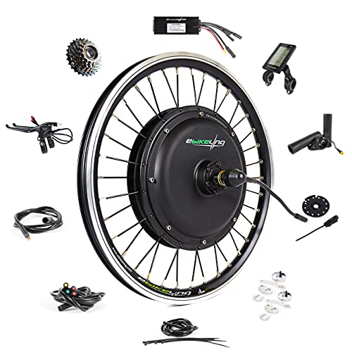 EBIKELING Waterproof Ebike Conversion Kit for Electric Bike 20" Rear Wheel Electric Bicycle Hub Motor Kit