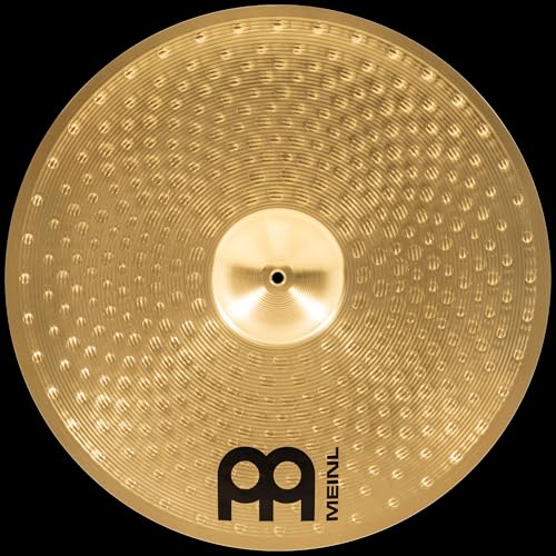 Meinl Cymbals HCS 22” Ride Cymbal for Drum Set — Made in Germany — Traditional Medium Brass, 2-Year Warranty (HCS22R)