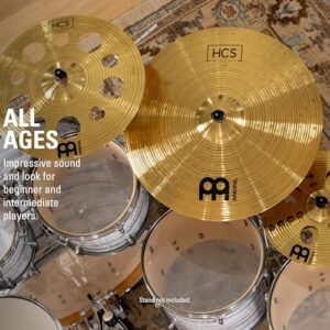 Meinl Cymbals HCS 22” Ride Cymbal for Drum Set — Made in Germany — Traditional Medium Brass, 2-Year Warranty (HCS22R)