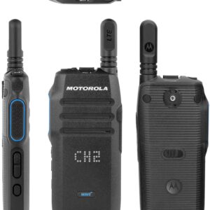 2 TLK100 Wave Using 4G LTE/WiFi Two Way Radio with Nationwide Coverage - Monthly Service Fee Required by Motorola Solutions