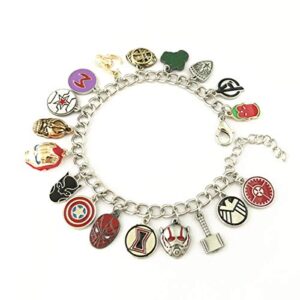 Universe of Fandoms Superhero Charm Bracelet Gifts for Women girl