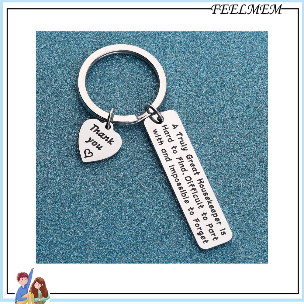 FEELMEM Housekeeper Jewelry Cleaning Squad Housekeeper Gift A Truly Great Housekeeper is Hard to Find Appreciation Gift