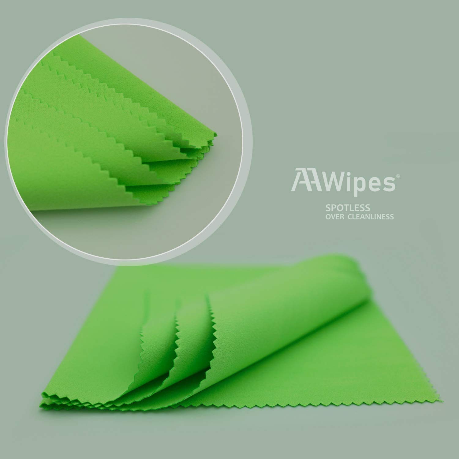 AAwipes Guitar Cloths Microfiber (6-Pack 12"x12" Cloths) Plush Polishing Cloths for Musical Instruments Premium Cleaning Cloths for Guitar Violin Piano Clarinet Trumpet Sax Universal (HCIS-1212-G)