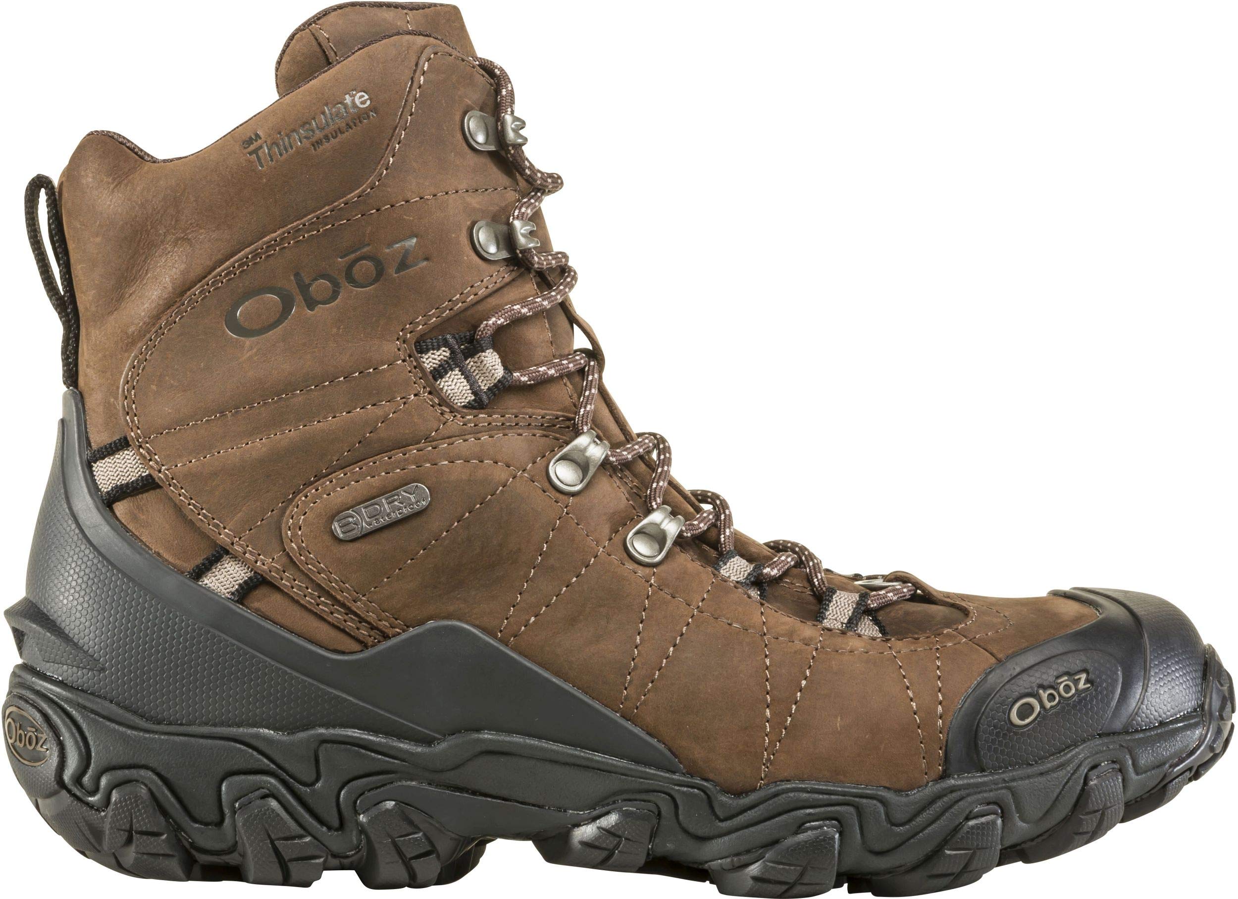 Oboz Bridger Insulated Waterproof 8" Bark/Brown 8 D (M)