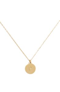 kate spade new york p mini pendant, gold