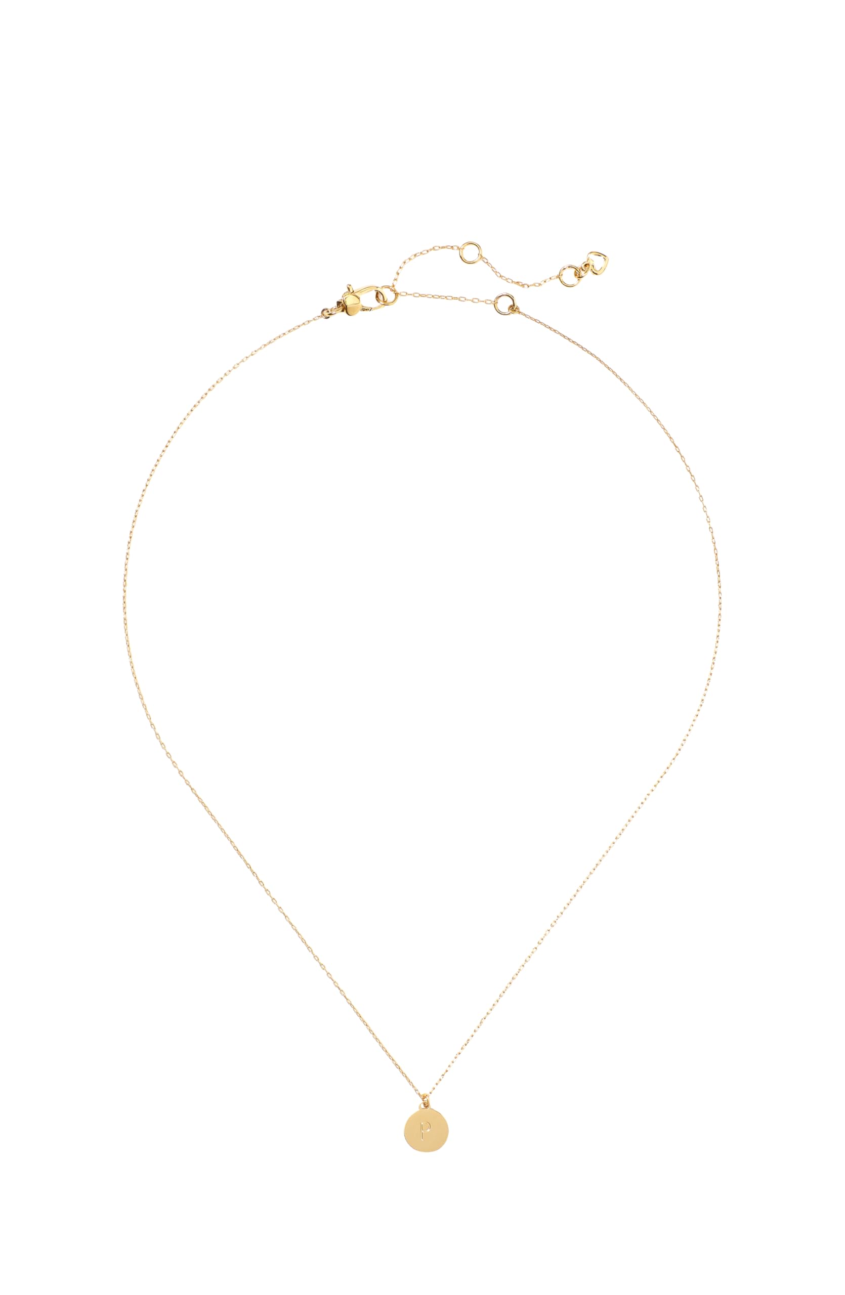 Kate Spade New York P Mini Pendant, Gold