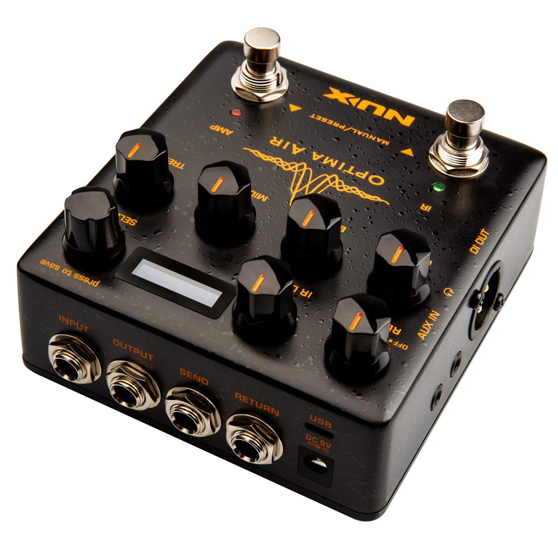 NUX Optima Air Dual-Switch Acoustic Guitar Simulator with a Preamp,IR Loader, Capturing Mode