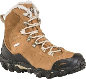 oboz bridger 7 inch insulated women's waterproof hiker chipmunk - 10.5 medium