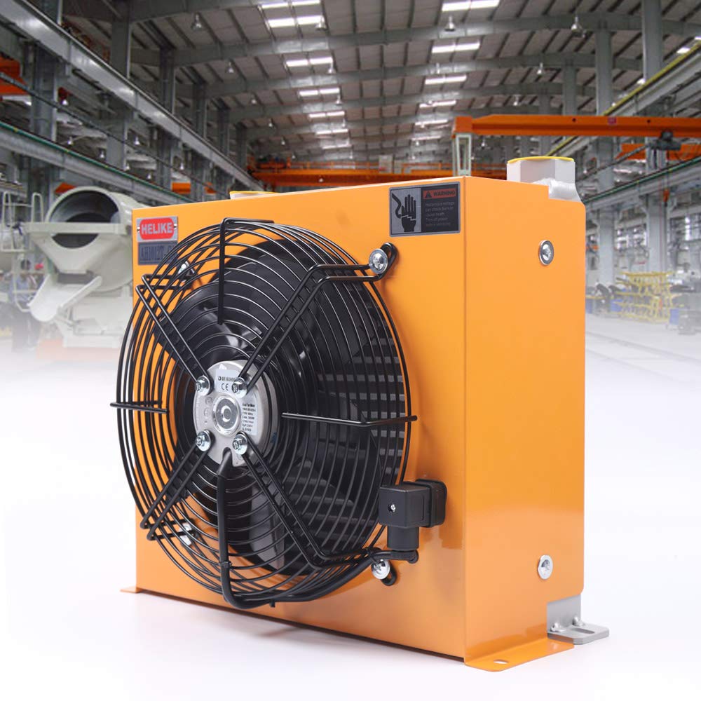 Ethedeal Hydraulic Oil Cooler, AC110V /60HZ AH1012T-CA New Hydraulic Oil Cooler 100L/min , Precise Welding & Efficient Fan