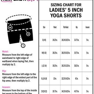 Fight Like a Girl Workout Shorts with Pockets High Waist Biker Yoga Running Volleyball Spandex for Women 5" - Black [S]