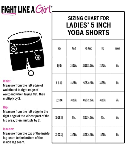 Fight Like a Girl Workout Shorts with Pockets High Waist Biker Yoga Running Volleyball Spandex for Women 5" - Black [S]