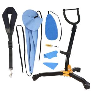 sunyin saxophone stand saxophone cleaning kit cleaning cloth cotton saxophone neck strap alto/tenor saxophone accessories sax stand