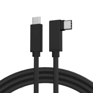 cbus 10ft 100w usb-c 3.2 gen 2 right-angle fast charging cable compatible with macbook pro/air, ipad air 4th gen (2020), ipad pro, dell xps, galaxy tab s7/s7 plus, note 20 ultra 5g