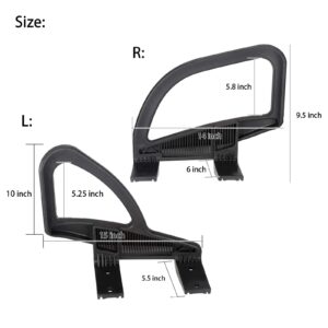 10L0L Golf Cart Arm Rest Hip Restraint for EZGO RXV 2008-2015, Driver and Passenger Side, OEM# 607532 607653, Left + Right 1 Pair