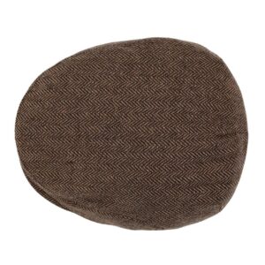 FALETO Men's Herringbone Wool Blend Flat Ivy Newsboy Hat Gatsby Cabbie Cap