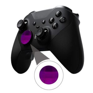 4 pcs Trigger Paddles and 2 Interchangeable D-Pads Metal Stainless Steel Replacement Parts for Elite Series 2 and Xbox one Elite Controllers（Purple）