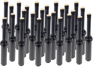 25-pack rainbird us418 4" uni-spray series pop-up spray head sprinklers with 18' van series variable arc nozzles