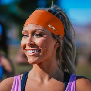 Suddora Workout Headband, Sports Headband for Women, Headband for Men Athletic, Lightweight, Stylish & Comfortable Spandex Headband for Running, Workout, Football, Cosplay & Costumes (Orange)