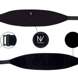 NV Holders: Men's Premium 100% Silk Cummerbund, Bow Tie, Handkerchief - Black Tuxedo set (Black)