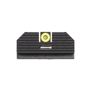 night fision costa ludus night sight set compatible with glock 17/19/22-28/31-35/37-41/45/48 - yellow front ring, rear sight with horizontal tritium bar