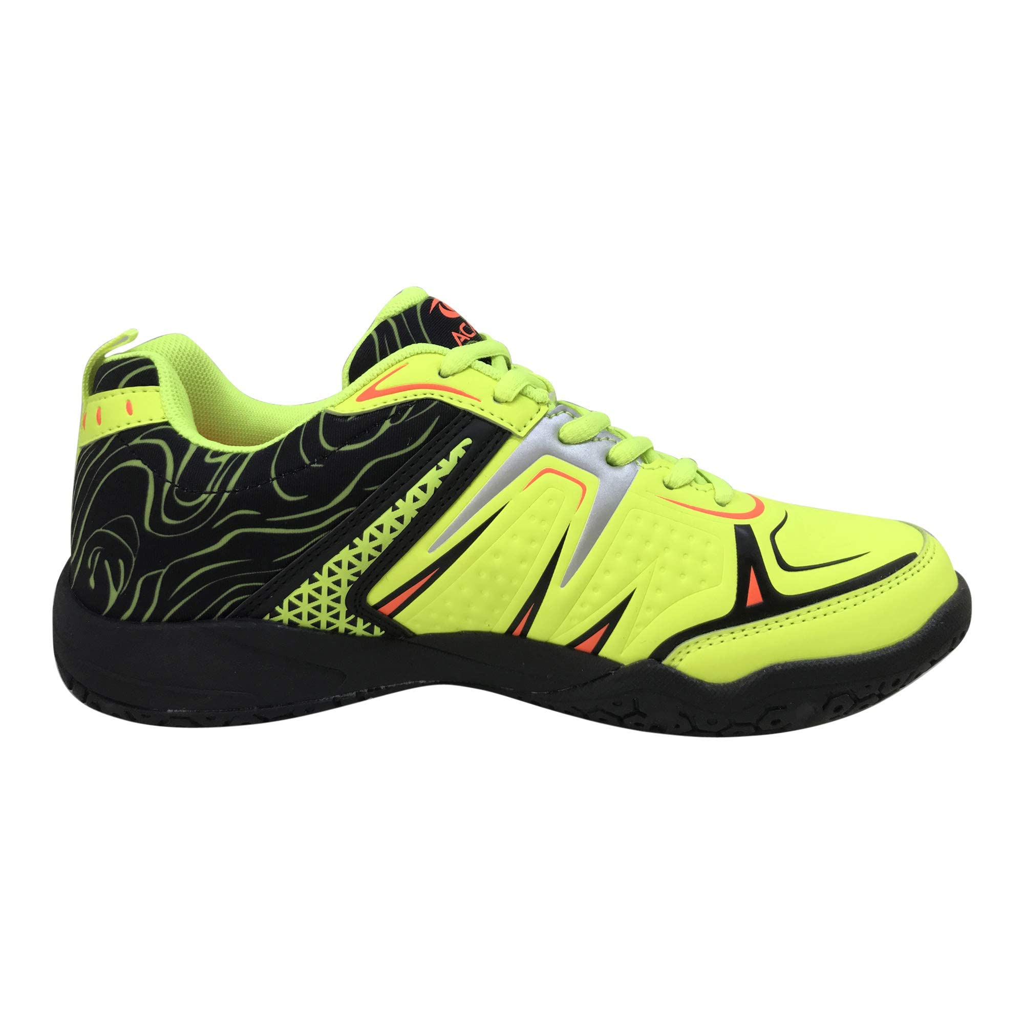 ACACIA Unisex-Adult Pickleball Shoes, Lime/Black, 12