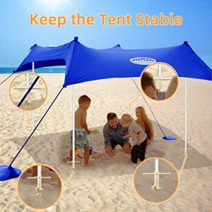 UMARDOO Beach Tent Sand Anchor,Sun Shelter Stand Holder Tent Stakes Ground Anchors Stakes,Camping Stakes Tarp Stakes for Tent Rain Tarps Canopy Camping Hiking (4 Packs)