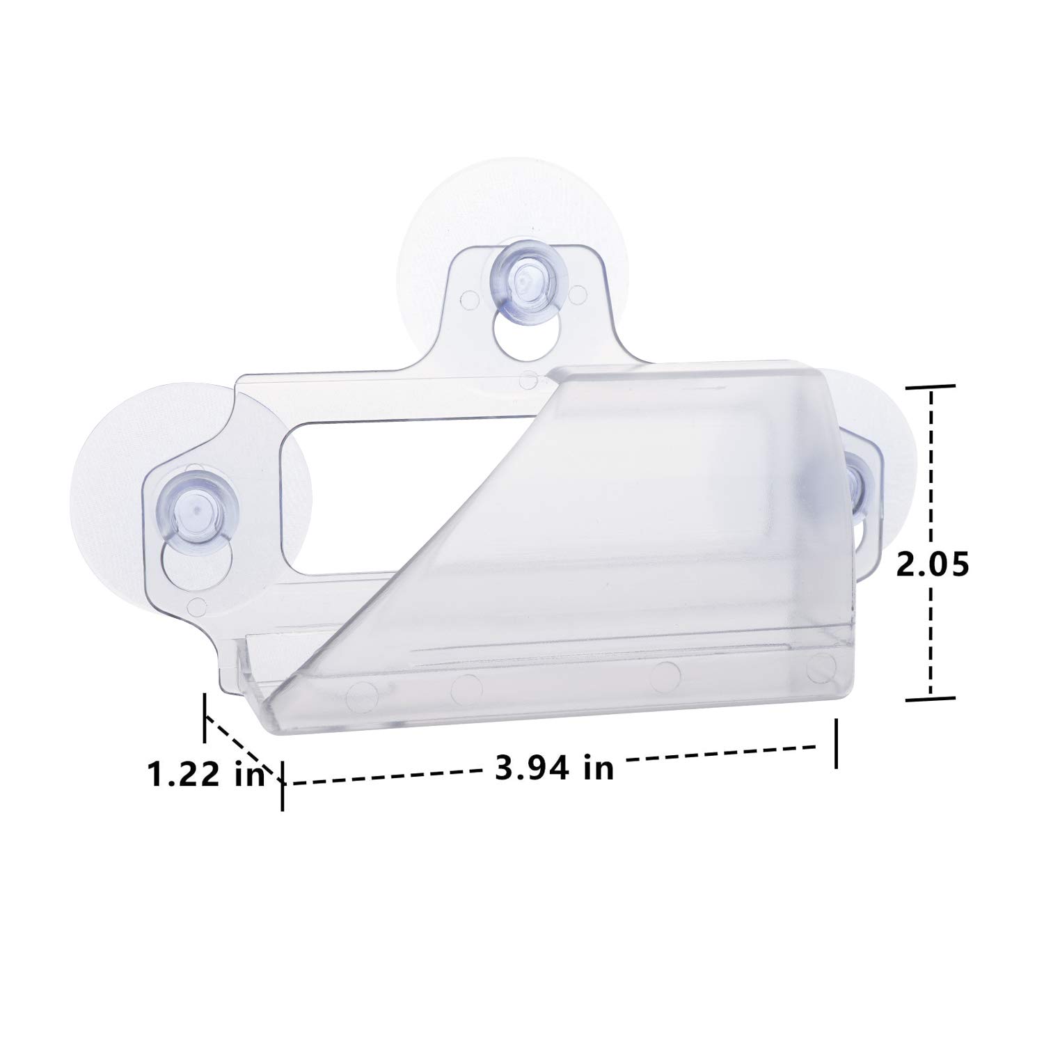 EZ Pass Holder with Super Strong Suction Cups Holds Tightly to Your Car Windshield (Clear)