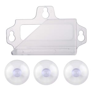 EZ Pass Holder with Super Strong Suction Cups Holds Tightly to Your Car Windshield (Clear)