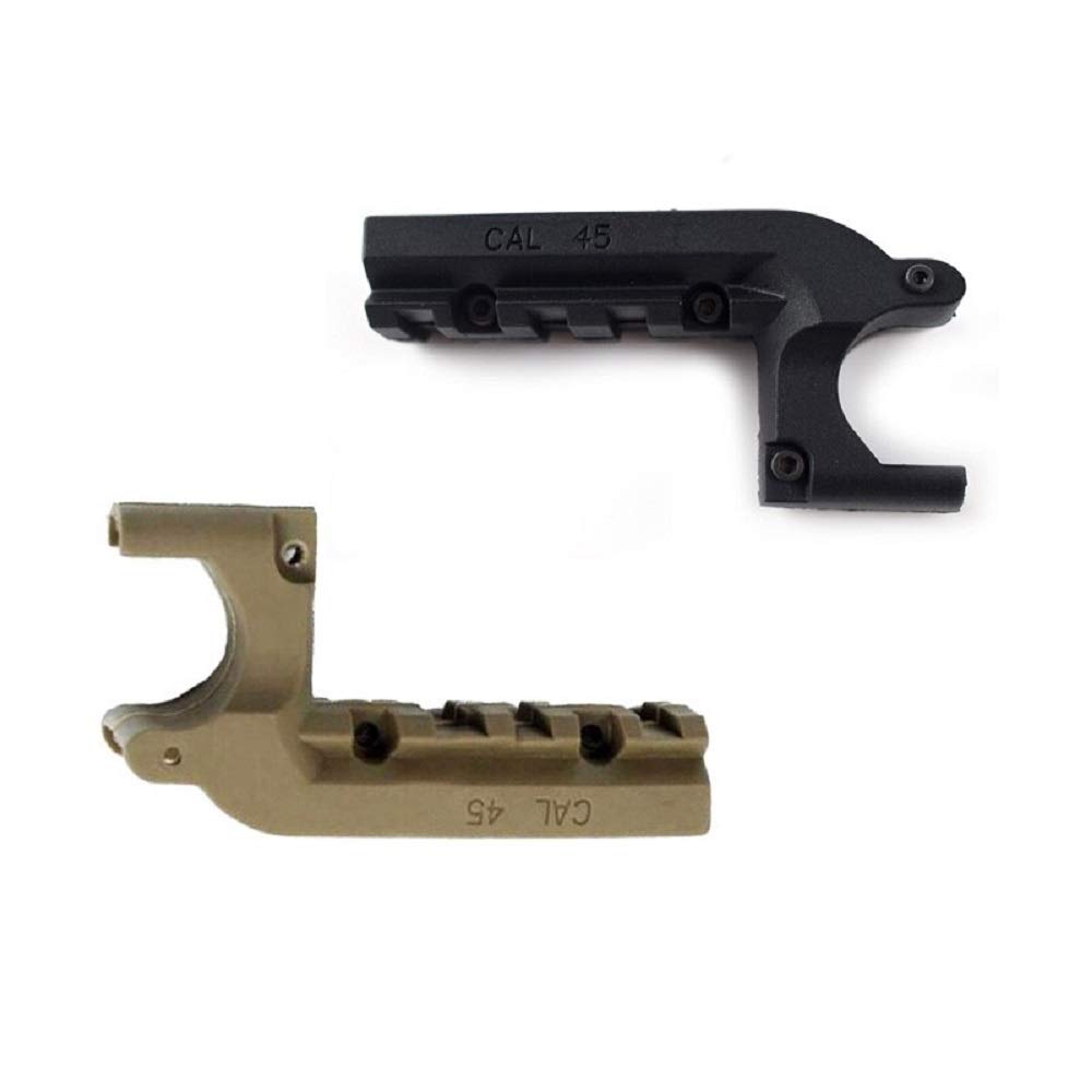 GOTICAL M1911 Picatinny Rail Mount for Hunting Shooting | 1911 Rail Adapter Strong Grips (Black)