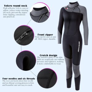 Nataly Osmann Diving Skin Men Women 3mm Shorty Wetsuit Womens, Full Body Diving Suit Front Zip Wetsuit for Diving Snorkeling Surfing Swimming