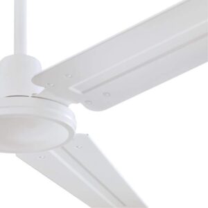 Westinghouse 7237900 Jax, Modern Industrial Style Ceiling Fan with Remote Control, 56 Inch, White Finish