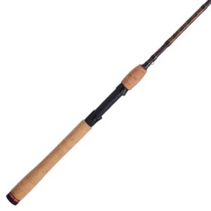 penn squadron iii 7’ inshore spinning rod; 1-piece fishing rod, 10-17lb line rating, medium rod power, fast action, 1/4-1 oz. lure rating, titanium/red/gold