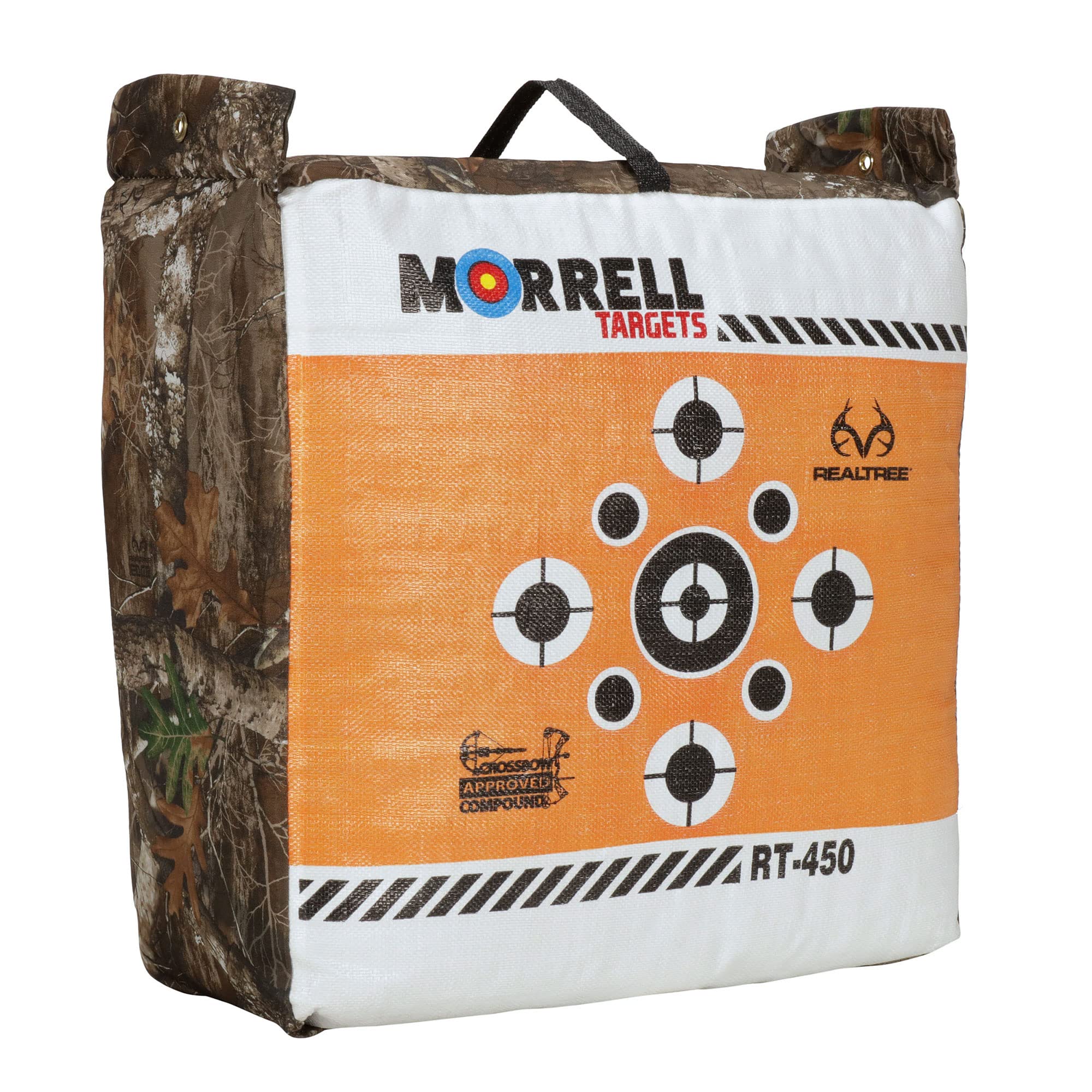 Morrell Targets RT-450 Archery Bag Target with E-Z Carrying Handle and Edge Camouflage for Crossbow, Compound, and Traditional Bow Practice