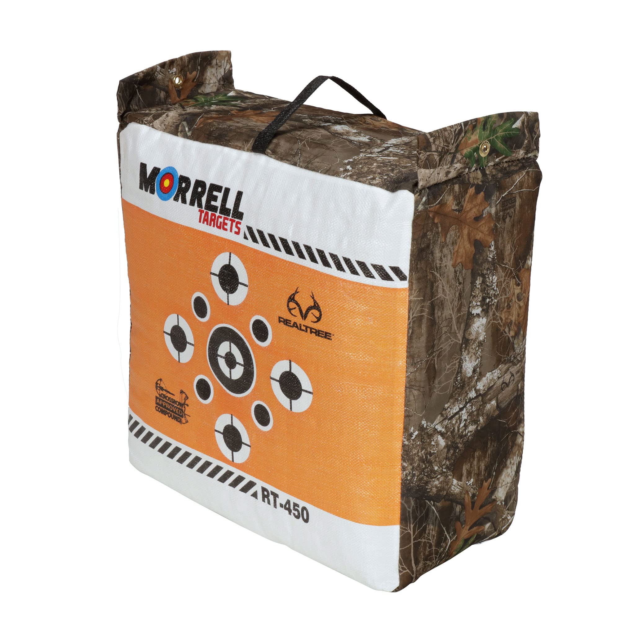 Morrell Targets RT-450 Archery Bag Target with E-Z Carrying Handle and Edge Camouflage for Crossbow, Compound, and Traditional Bow Practice