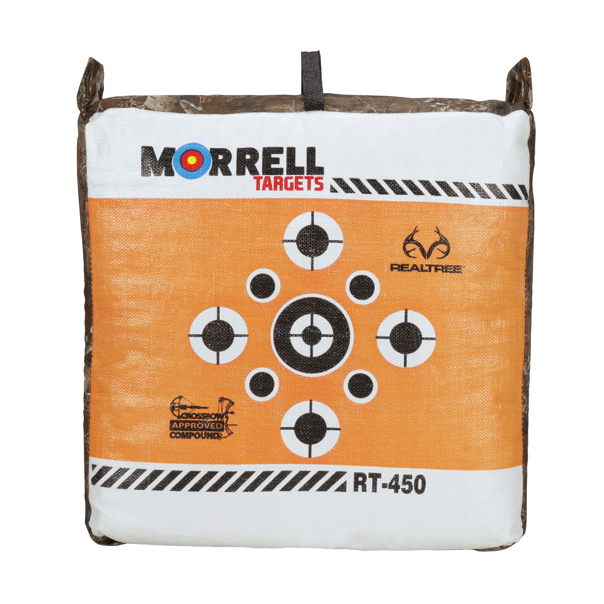 Morrell Targets RT-450 Archery Bag Target with E-Z Carrying Handle and Edge Camouflage for Crossbow, Compound, and Traditional Bow Practice