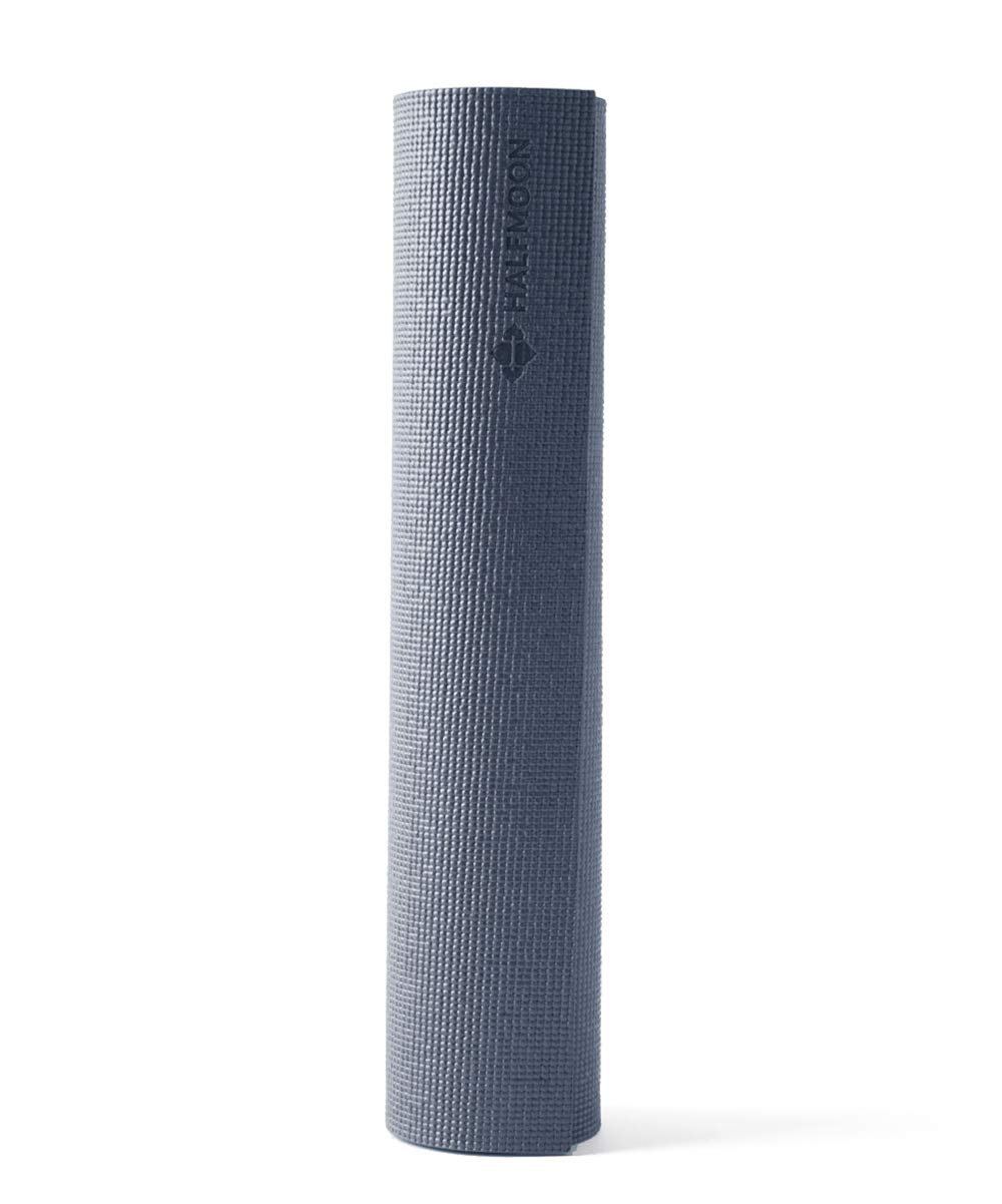 Halfmoon Deluxe Studio 6mm Yoga Mat: Latex Free Moderate Grip Lightweight and Durable - for Yoga, Pilates, Workout and Floor Exercises, Ink, 72"