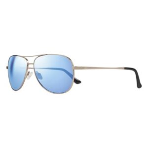 Revo Sunglasses Relay Petite: Women's Polarized Lens with Small Metal Aviator Frame, Gold Frame with Blue Water Lens