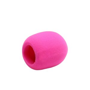 Fielect Microphone Cover Foam Mic Cover Handheld Microphone Windscreen Shield Protection Micro Foam Filter Pink for KTV Broadcasting, 1Pc