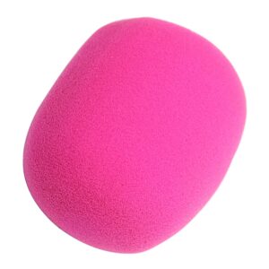 Fielect Microphone Cover Foam Mic Cover Handheld Microphone Windscreen Shield Protection Micro Foam Filter Pink for KTV Broadcasting, 1Pc