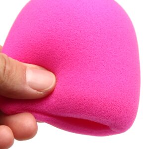 Fielect Microphone Cover Foam Mic Cover Handheld Microphone Windscreen Shield Protection Micro Foam Filter Pink for KTV Broadcasting, 1Pc