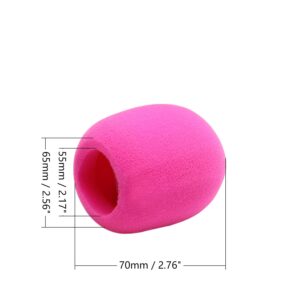 Fielect Microphone Cover Foam Mic Cover Handheld Microphone Windscreen Shield Protection Micro Foam Filter Pink for KTV Broadcasting, 1Pc