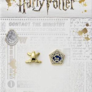 Official Harry Potter Chocolate Frog Gold Plated Stud Earrings WES0157