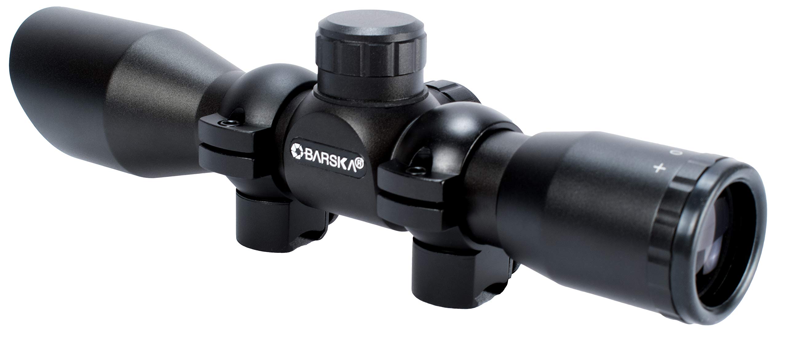 BARSKA 30/30 Crosshair Reticle Rifle Scope for .22 Plinking & Rimfire Rifles - Optimal Precision with Rings for Shooting, Hunting, Target Practice