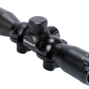 BARSKA 30/30 Crosshair Reticle Rifle Scope for .22 Plinking & Rimfire Rifles - Optimal Precision with Rings for Shooting, Hunting, Target Practice