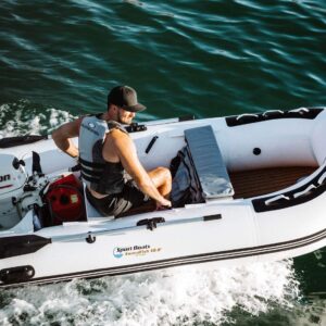 Inflatable Sport Boats - Swordfish 10.8' - Model SB-330A - Air Deck Floor Premium Heat Welded Dinghy with Seat Bag