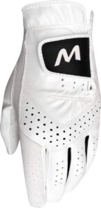 majek golf mens pro tour white cabretta leather golf gloves comfort fit breathable ventilation for maximum feel - 3 pack (x large, left)