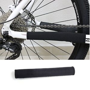 hebaotong bicycle frame protection protector, mountain bike chain chainstay protector rubber care cover guard for brake cable cycling